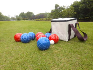 Bocce set with carry bag