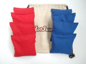 Hot Jumper Cornhole Bag Red and Blue with canvas bag