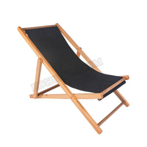 beach chair natural colour - black