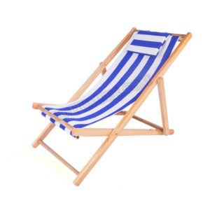 beach chair natural colour - blue