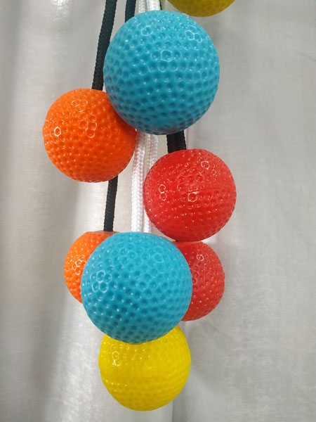 Colorful soft golf bolas